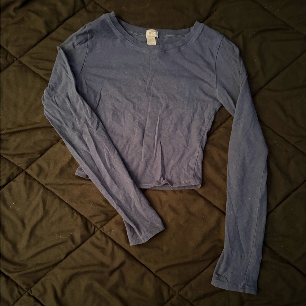 Tilly’s Purple Cropped Long Sleeve